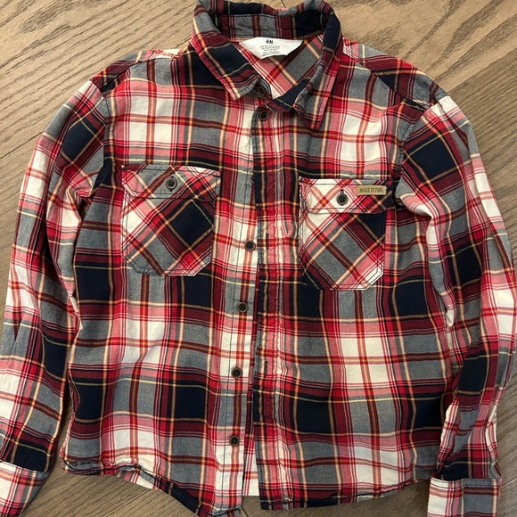 Boys plaid H&M long sleeve - Picture 1 of 4